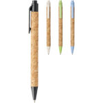 Midar cork and wheat straw ballpoint pen (black ink) - Image 6