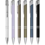 Moneta soft touch ballpoint pen (black ink) - Image 6