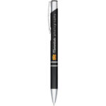 Moneta anodized aluminium click ballpoint pen (black ink) - Image 2