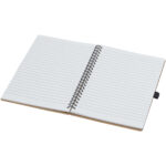 Cobble A5 wire-o recycled cardboard notebook with stone paper - Image 5