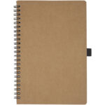 Cobble A5 wire-o recycled cardboard notebook with stone paper - Image 3