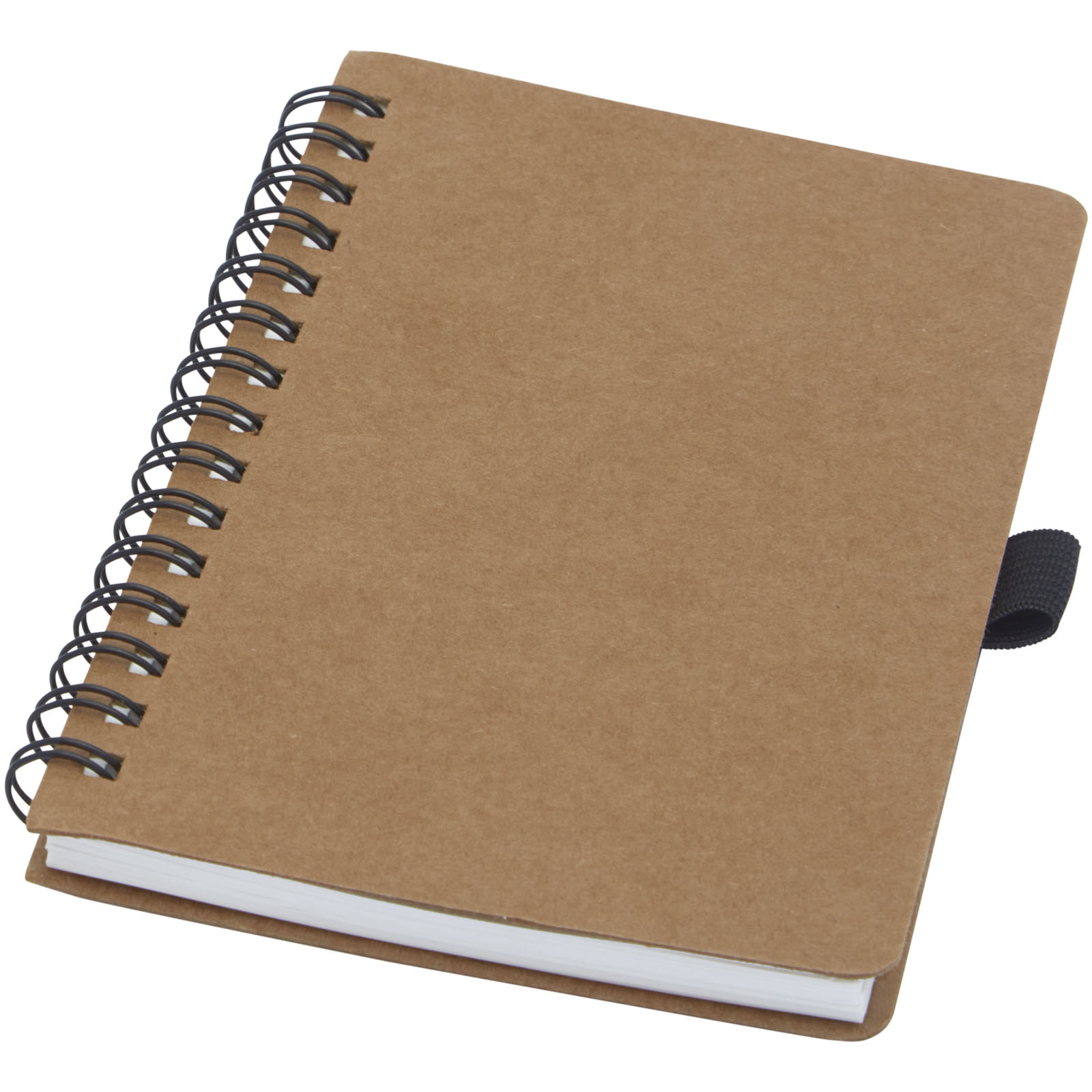 10773306 Cobble A6 wire-o recycled cardboard notebook with stone paper - Image 1
