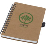 Cobble A6 wire-o recycled cardboard notebook with stone paper - Image 2
