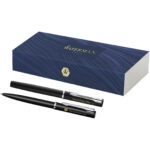 Waterman Allure ballpoint and rollerball pen set (blue ink) - Image 2