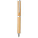 Apolys bamboo ballpoint and rollerball pen gift set  (black ink) - Image 4