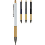 Darius recycled aluminium ballpoint pen (blue ink) - Image 4