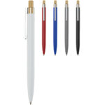 Nooshin recycled aluminium ballpoint pen (blue ink) - Image 4