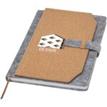 Viviana A5 recycled felt and cork notebook - Image 2