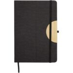 Laura A5 hard cover notebook and ballpoint pen gift set (black ink) - Image 4