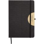 Laura A5 hard cover notebook and ballpoint pen gift set (black ink) - Image 2