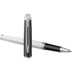 Hemisphere colour blocking rollerball pen with palladium trim (black ink) - Image 4