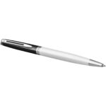 Hemisphere colour blocking ballpoint pen with palladium trim (blue ink) - Image 4