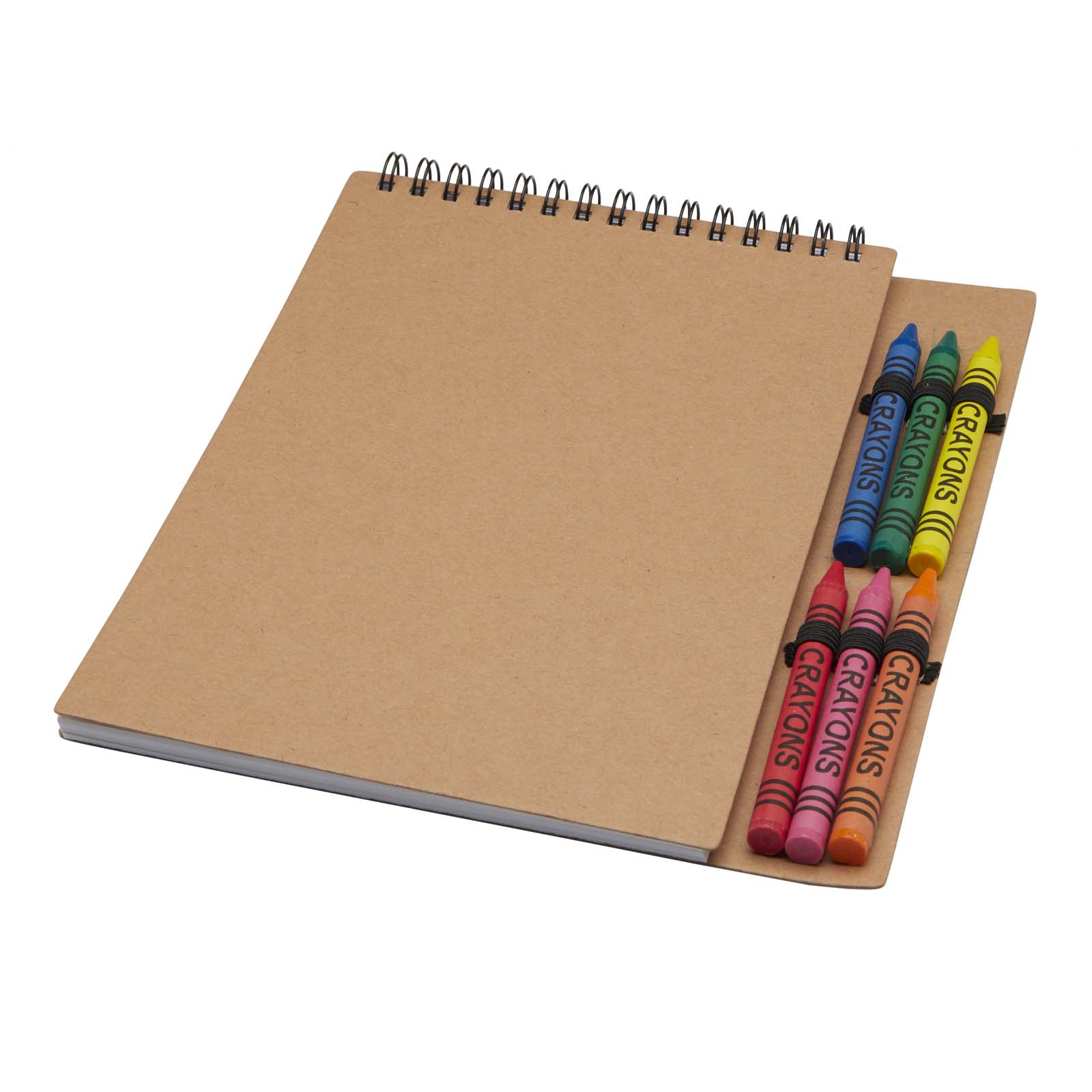 10796706 Doodle A5 spiral soft cover notebook and crayon set - Image 1