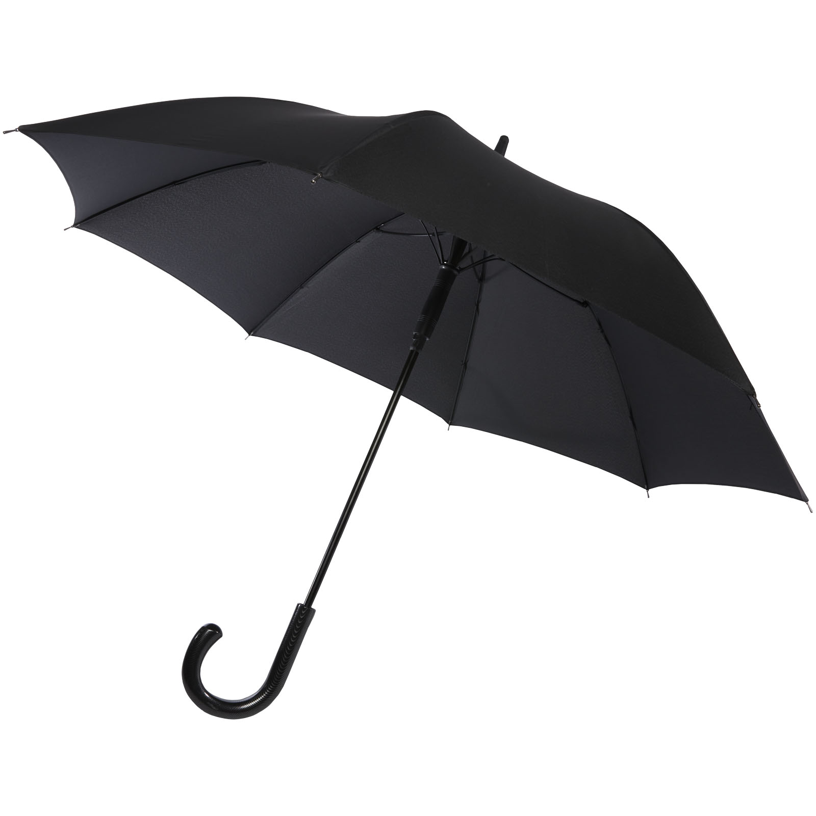 10941390 Fontana 23" auto open umbrella with carbon look and crooked handle - Image 1