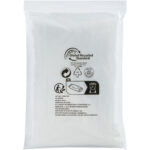 Mayan recycled plastic disposable rain poncho with storage pouch - Image 3