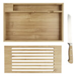 Pao bamboo cutting board with knife - Image 7