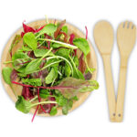 Argulls bamboo salad bowl and tools - Image 4