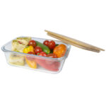 Roby 1000 ml glass lunch box with bamboo lid - Image 5