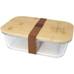 Roby 1000 ml glass lunch box with bamboo lid - Image 3