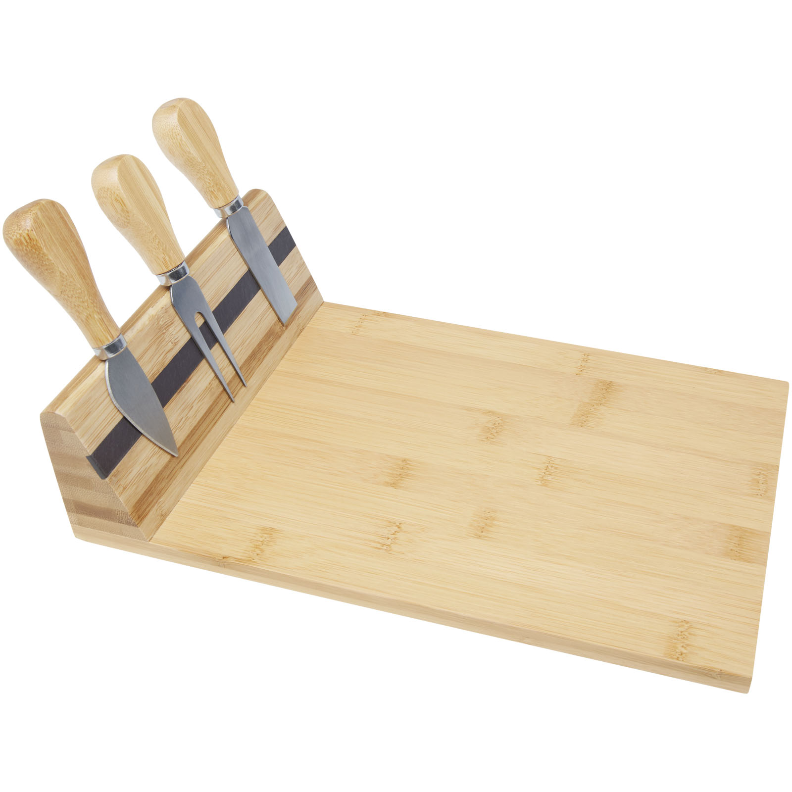 11330206 Mancheg bamboo magnetic cheese board and tools - Image 1