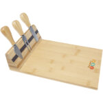 Mancheg bamboo magnetic cheese board and tools - Image 2