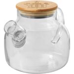Zen tea pot with strainer and bamboo lid - Image 2