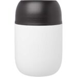 Supo 480 ml double-walled recycled stainless steel lunch pot with foldable spoon - Image 4