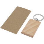 Gian beech wood rectangular keychain - Image 5