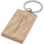 Gian beech wood rectangular keychain - Image 2