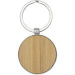 Nino bamboo round keychain - Image 4