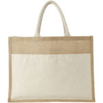 Mumbay cotton pocket jute tote bag 18L - Image 3