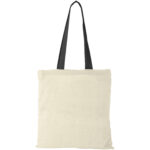 Nevada 100 g/m² cotton tote bag coloured handles 7L - Image 4