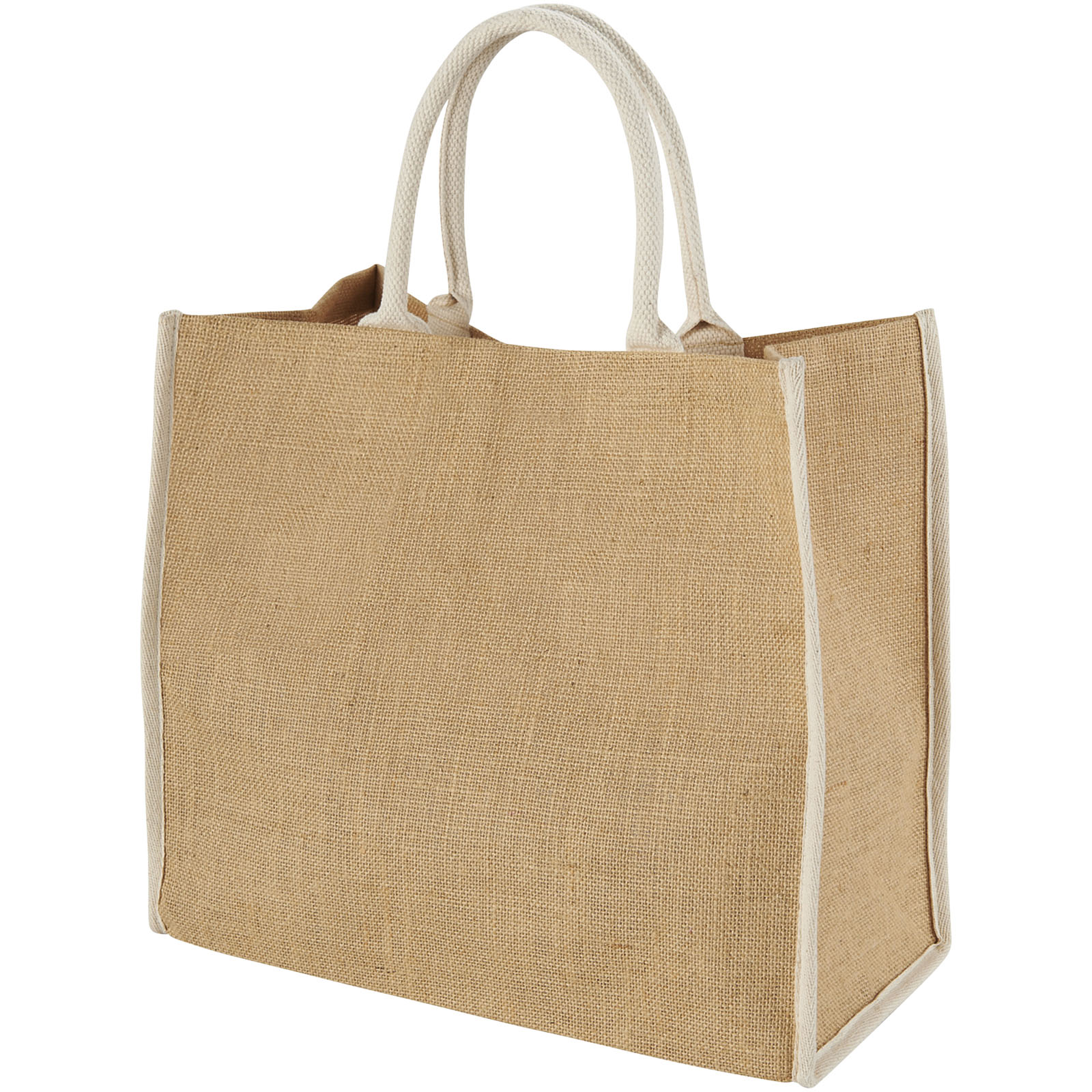 12018200 Harry coloured edge jute tote bag 25L - Image 1