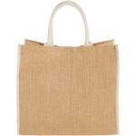Harry coloured edge jute tote bag 25L - Image 3