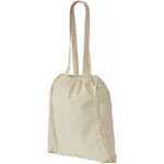 Eliza 240 g/m² cotton drawstring bag 6L - Image 5