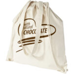 Eliza 240 g/m² cotton drawstring bag 6L - Image 3