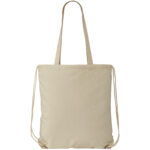 Eliza 240 g/m² cotton drawstring bag 6L - Image 4