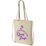 Eliza 240 g/m² cotton drawstring bag 6L - Image 2