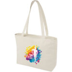 Ningbo 320 g/m² zippered cotton tote bag 15L - Image 3