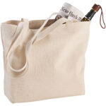 Ningbo 320 g/m² zippered cotton tote bag 15L - Image 7