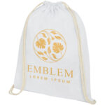 Oregon 140 g/m² cotton drawstring bag 5L - Image 2