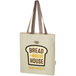 Rainbow 180 g/m² recycled cotton tote bag 5L - Image 2