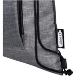Ash recycled foldable drawstring bag 7L - Image 8