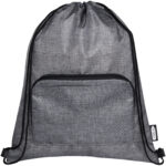 Ash recycled foldable drawstring bag 7L - Image 3