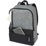 Reclaim 15" GRS recycled two-tone laptop backpack 14L - Image 7