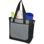 Reclaim GRS recycled two-tone zippered tote bag 15L - Image 5
