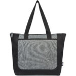 Reclaim GRS recycled two-tone zippered tote bag 15L - Image 3
