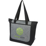 Reclaim GRS recycled two-tone zippered tote bag 15L - Image 2