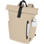 Byron 15.6" GRS RPET roll-top backpack 18L - Image 5