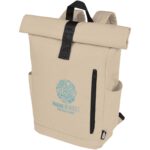 Byron 15.6" GRS RPET roll-top backpack 18L - Image 2